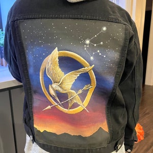 Custom Hand painted DIY Denim Jacket - made to order, personalized jacket, Bridal Jacket, One of a kind wearable Art