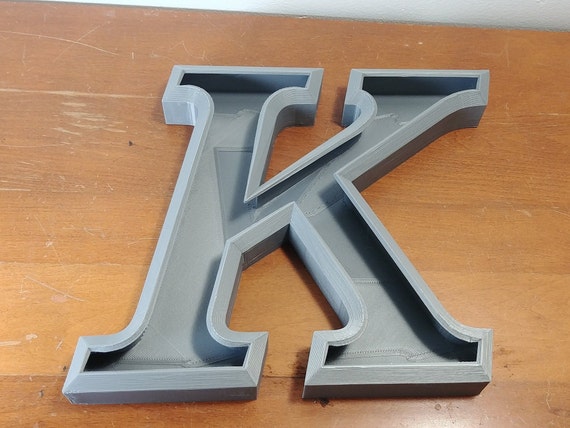 3D Printed Letters Custom Decorative Fancy Words Sign 3D Alphabet Fillable  Letters Hollow Letters Charcuterie Board Snack Tray Planter 