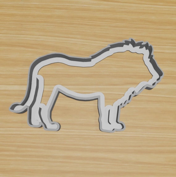 Lion Cookie Cutter Fun Kids Crafts Africa Cookie Lion Gift Etsy