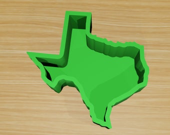 Texas State Planter Premium 3D Printed Planters Texas Wall Hanger Custom Planter American Planter Texas Gift PETG