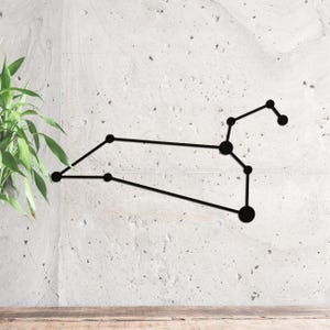 Löwe Wandkunst | Sternbild Dekor | Astrologie Kunst | Sternzeichen Geschenk | Horoskop Geschenk | Sternzeichen Kunst | Juli-Geburtstag | August Geburtstag