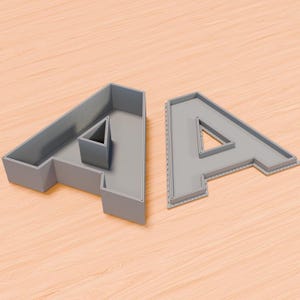 3D Printed Letter Gift Box With Lid | Custom Decorative Gift | 3D Alphabet Box fillable Letters | Personalized Letters Custom Gift Box