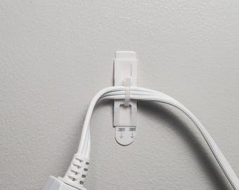 Command Strip Zip Tie Mounts for Cable Management | Zip Tie Anchor Wall Mount Storage | Zip Tie Cable Mounting Bracket | Sets of 10, 20, 40