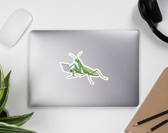 Praying Mantis Laptop Sticker Cute Insect Sticker Laptop Gaming Sticker Praying Mantis Gift