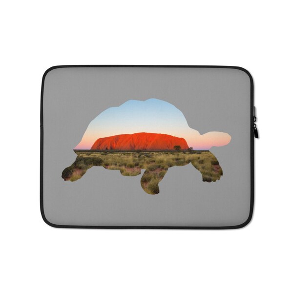 Tortoise Laptop Sleeve Australian Uluru Landscape Photography Laptop Tortoise Gift