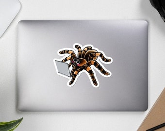 Tarantula met laptop sticker cute laptop spider sticker tarantula sticker tarantula cadeau