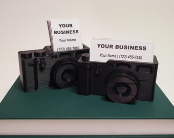 Camera Business Card Holder | Photographer Gift | Camera Gift | Camera Organizer for Photographer | Entrepreneur Gift For Small Business