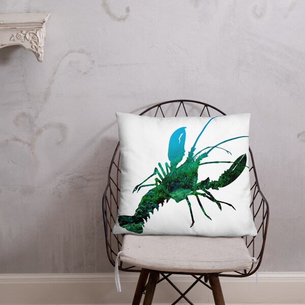 Lobster Pillow Undersea Landscape Photography Lobster Gift