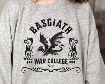 Trui Basgiath War College, sweater Dragon Rider, Fourth Wing-merchandise, Violet Sorrengail, Xaden Riorson, cadeaus voor boekenliefhebbers, leesgrage