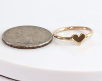 Handmade 14K Gold-Filled Heart Ring