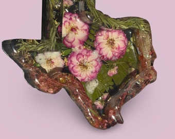 Floral Texas  Ashtray