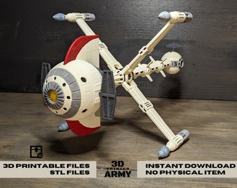 CyberLAB captain FLAM's starship / STL files for 3D printing / Instant download