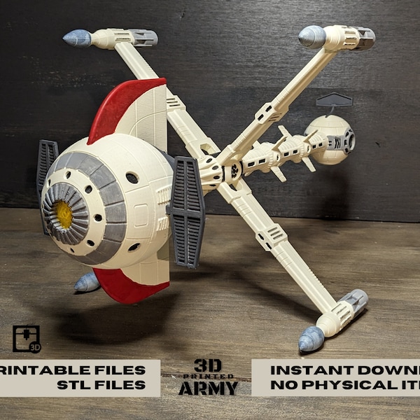 CyberLAB captain FLAM's starship / STL files for 3D printing / Instant download