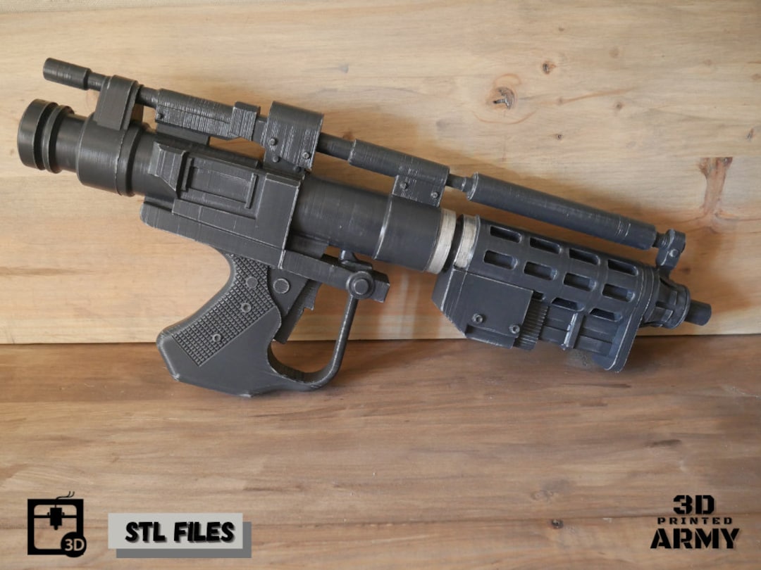 E5 Blaster Rifle 3D Print Files Star Wars Instant Download Etsy