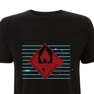 Premium Organic T-shirt &#39;BLUE LINES&#39; - Inspired by Massive Attack