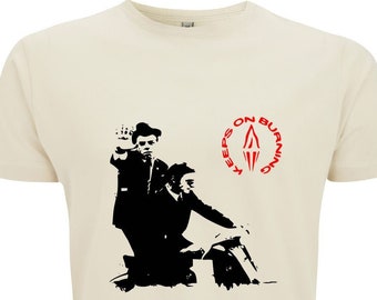 ミュージシャン The Style Council Keeps on Burning Tee Premium Organic T-shirt KEEPS ON BURNING - Inspired by the