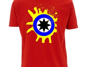 SHINE LIKE STARS (Red): T-Shirt Inspired by Primal Scream