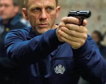 S.I.S: Sweatshirt As Worn by James Bond in Skyfall (Daniel Craig as 007). Small to 4XL. Premium Organic