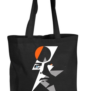 Organic Shopping Tote Bag STARMAN - Inspired by David Bowie