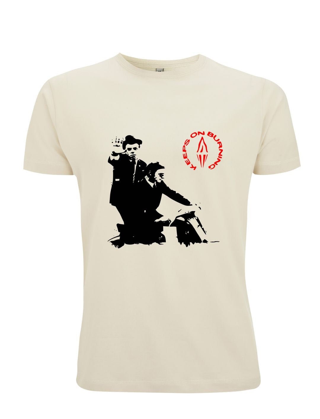 ミュージシャン The Style Council Keeps on Burning Tee Premium Organic T-shirt KEEPS ON BURNING - Inspired by the