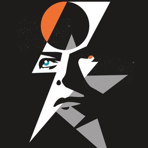 Wall Art STARMAN (Fine Art Print) - Inspired by David Bowie - Giclee Printed to Premium Organic Art Paper