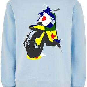Pop Art Lambretta: Sweatshirt Inspired by Peter Blake and Classic Scooters