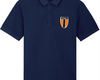 TSC BLAZER BADGE: Navy Embroidered Polo Inspired by The Style Council. Small to 4XL