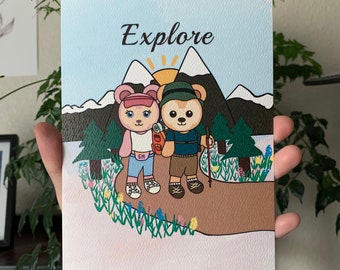 Explorar Duffy & Friends Inspirado Foto Mate 5x7 Impresión