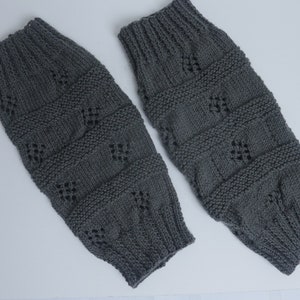 Handmade knitted leg warmers/ tube socks/ footless socks