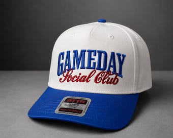 Gameday Social Club Embroidered Hat, Game Day Snapback for Football & Sports Fans
