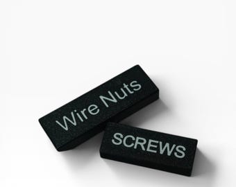 Custom Tool Labels for Screw Bin Organization | Durable 3D Printed Inserts