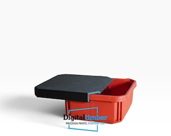 Milwaukee Packout Bin Covers - Slide-On Black Lids for Small & Large Bins