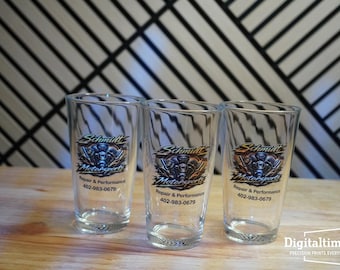 Custom Pint Glass | Personalized 16oz Logo Beer with UV Printing