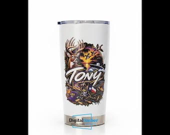 Custom 20oz Tumbler, Personalized UV Printed Cup with Your Logo, Photo or Design