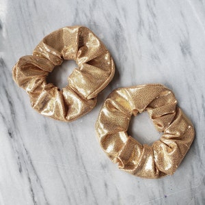 Disco Gold Scrunchies