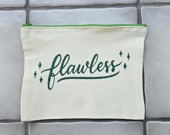 Flawless Canvas Cotton Makeup Bag Pouch