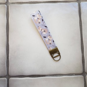 Baby Foxes Key Fob Wrist Lanyard Strap