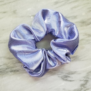 Oversized Purple Shimmery Scrunchie