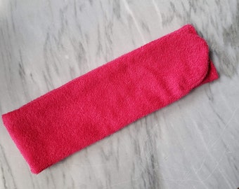 Hot Pink Terry Cloth Spa Headband