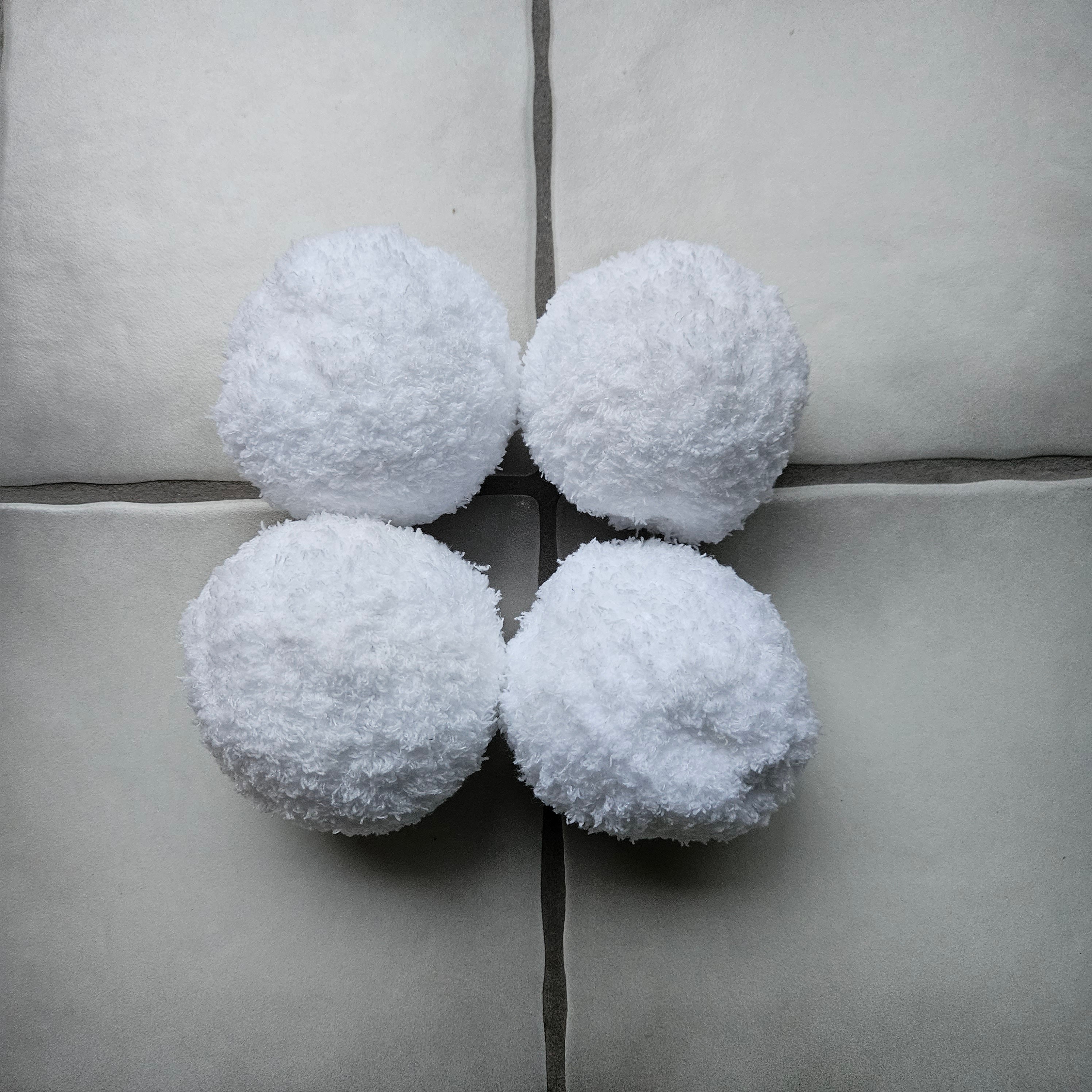 24 Pack White Fake Hard Foam Indoor Snowballs Holiday Christmas