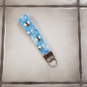 Cute Bumblebee Key Fob Wrist Lanyard Strap