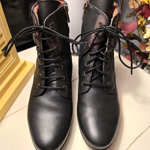 Pikolinos Handmade Genuine Leather Black Leather Boots. - Etsy display picture 1