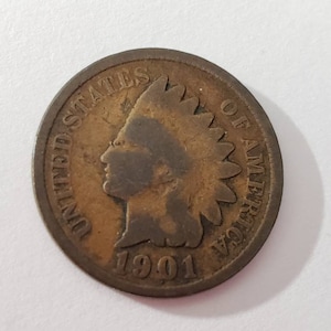 1901 Indian Head Penny. Good Condition. Beautiful Brown in Color.