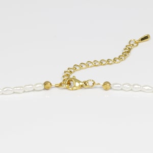 DIDO necklace // Tiny pearls with a sterling silver or gold plated stainless steel closure Gold