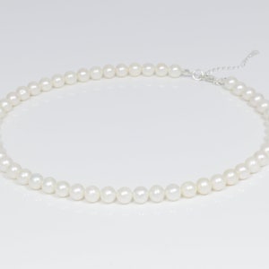 DORIAN necklace Great quality pearl necklace, freshwater pearl necklace, men pearl necklace, women pearl necklace. image 3