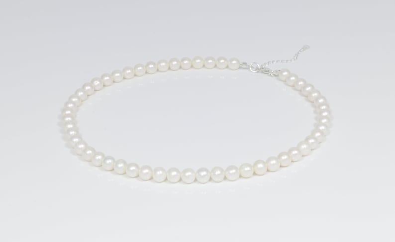 DORIAN necklace Great quality pearl necklace, freshwater pearl necklace, men pearl necklace, women pearl necklace. image 3