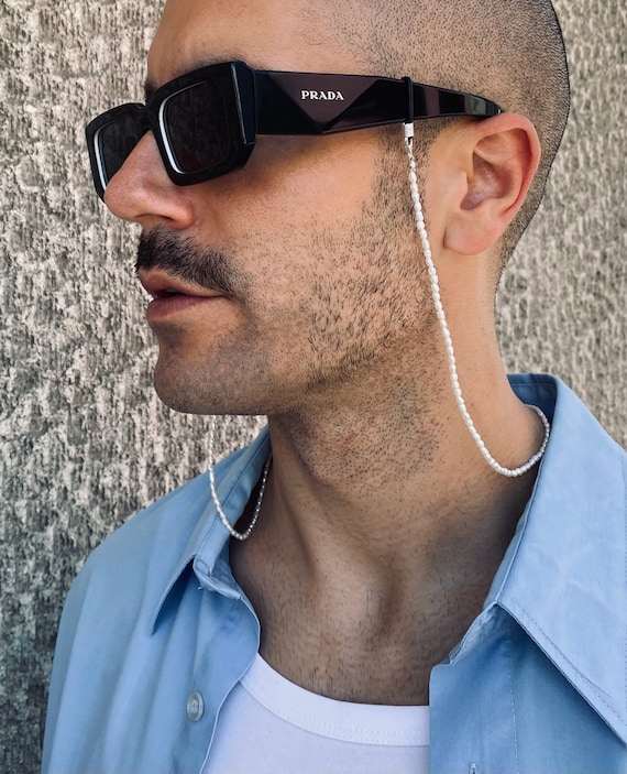 ESA Sunglasses Pearl Chain Small Rice Pearls With Sterling Silver or Gold Plated Stainless Steel Ends Etsy UK