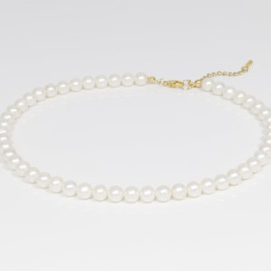 DORIAN necklace Great quality pearl necklace, freshwater pearl necklace, men pearl necklace, women pearl necklace. image 7