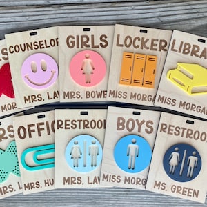 Personalized Teacher Hall Pass, Bathroom Pass, Classroom Hall Pass ...