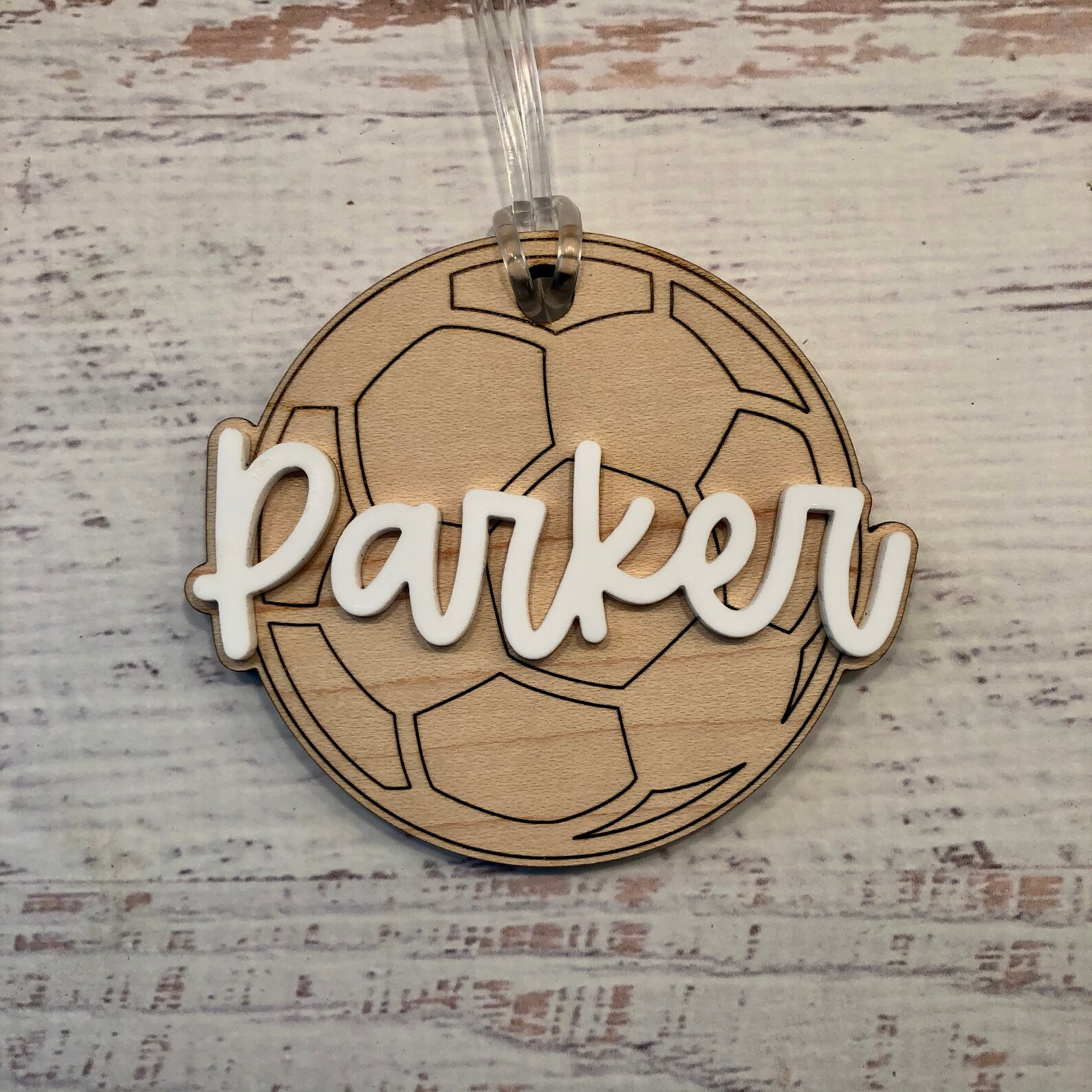 Personalized Soccer Bag Tag Custom Name Tag Sports Name Tag Etsy